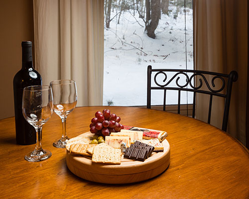 Wine, Cheese & Chocolate | Snow Goose Bed and Breakfast, Keene Valley, NY